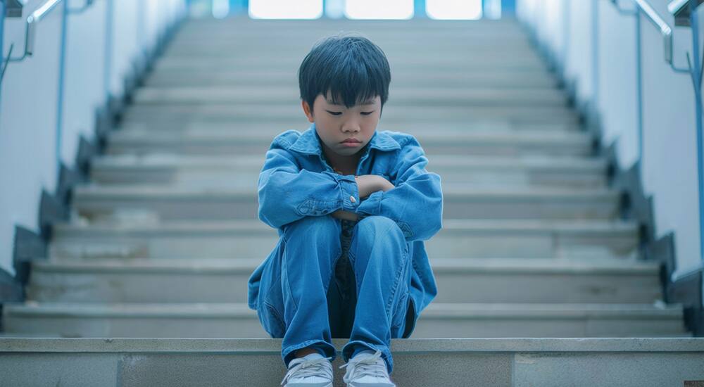 親の浮気に悩む男の子