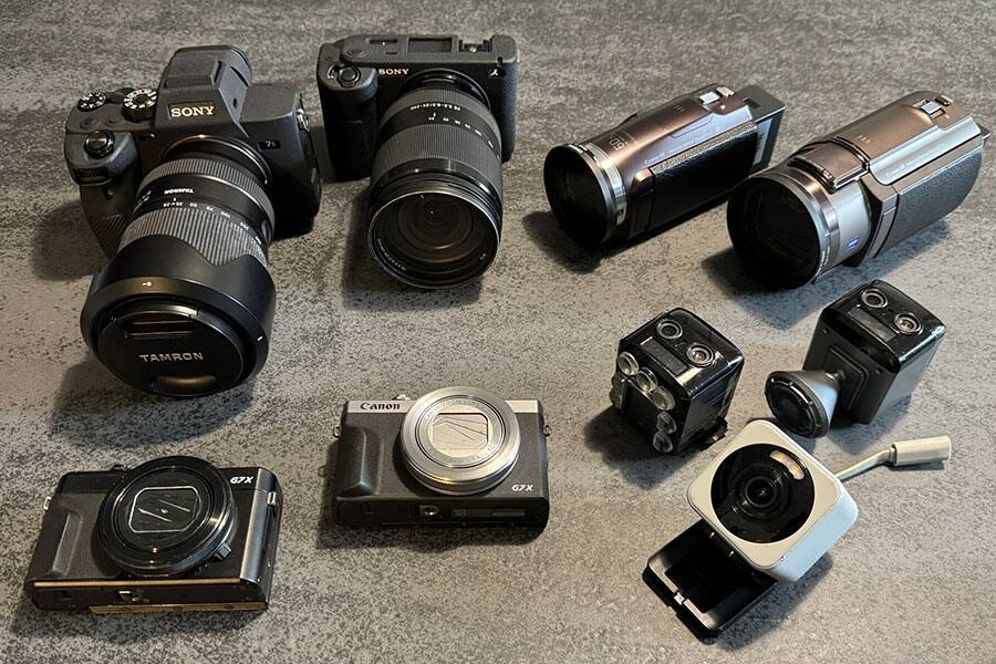 そよかぜ探偵事務所の充実した撮影機材群